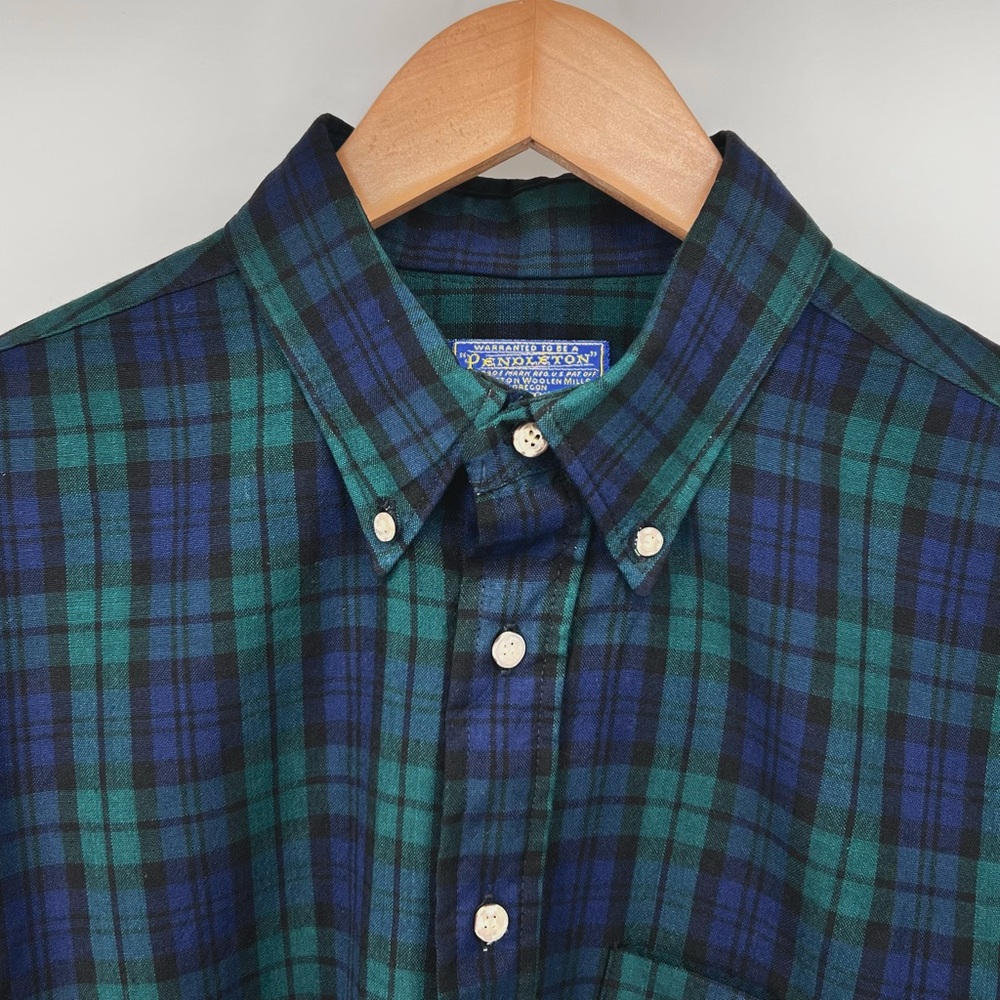 Vtg Pendleton Sir Pendleton Wool Button Up Shirt … - image 8